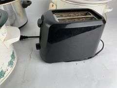 Box of Rival and Hamilton Beach Crock Pots and Toaster