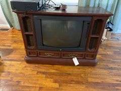 Zenith Floor Model Television with VHS Player