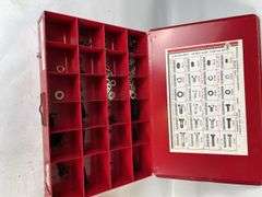 Four Bolt Bins with Assorted Bolts and Fasteners