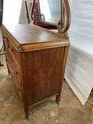 Marvel Furniture Co. Oak Dresser with Beveled Mirror