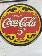 Two Metal Coca-Cola Advertising Signs