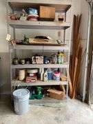Garage Shelf with Assorted Items