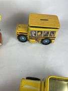 Lot of 8 School Bus Themed Collectibles