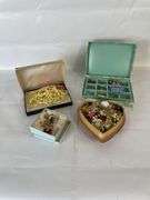 Collection of Assorted Costume Jewelry in Boxes