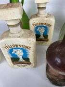 Mixed Lot of Decorative Glass Wine Bottles - Yellowstone, Widmer, and More