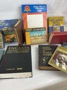 Puzzles, Atlas, Encyclopedia, Dictionaries and Books Collection