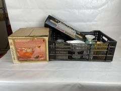 Glassware Lot: Arlington Punch Bowl Set, Marble Rolling Pin, Mug Tree Set and More