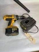 Shop-Vac and DeWalt Drill with Battery and Charger