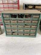 Lot of 5 Bolt Bins with Contents