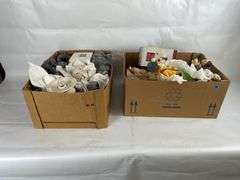 Boxes of Assorted Figurines, Clock, and Decorative Items