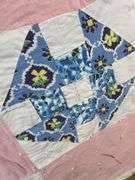 Handmade Pink Patchwork Quilt - 56" x 74"