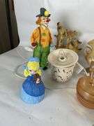 Boxes of Assorted Figurines, Clock, and Decorative Items