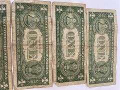 Lot of 6 Silver Certificate $1 Bills