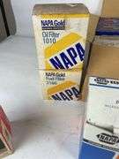 Assorted Fuel and Oil Filters: NAPA, STP, FRAM, and More