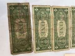 Lot of 6 Silver Certificate $1 Bills