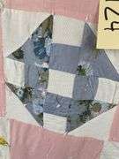Handmade Pink Patchwork Quilt - 56" x 74"