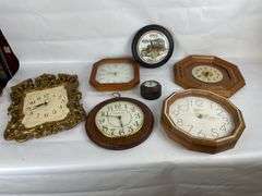 Assorted Wall and Table Clocks - Lot of 7