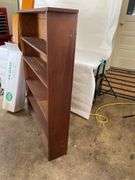 Wooden Bookshelf and Over the Window Shelf