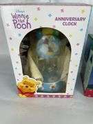 Winnie the Pooh Clock, Snow Globes, Musical Figurine and Stoneware Lot