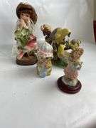 Boxes of Assorted Figurines, Clock, and Decorative Items