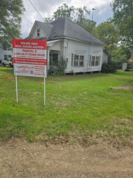 Parcel 5- Frame House with Storage Buildings and Contents AS IS -401 E Simmons Waldo AR image