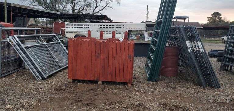 Double trash bins w/lid (stained) image