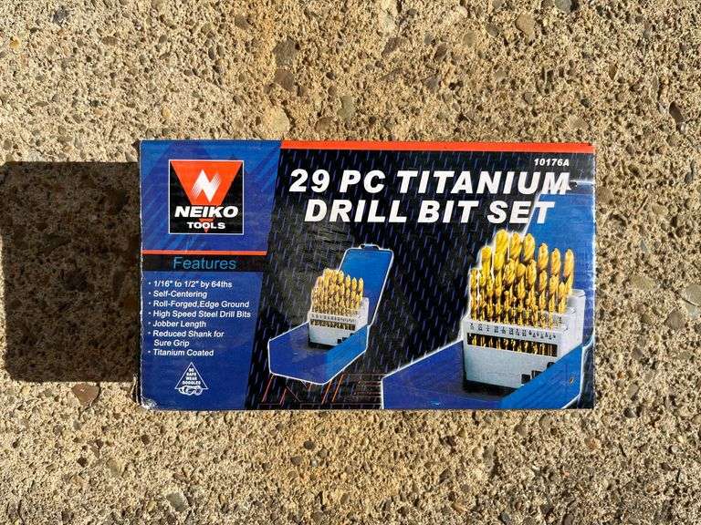 Neiko 29 Pc Titanium Drill Bit Set image