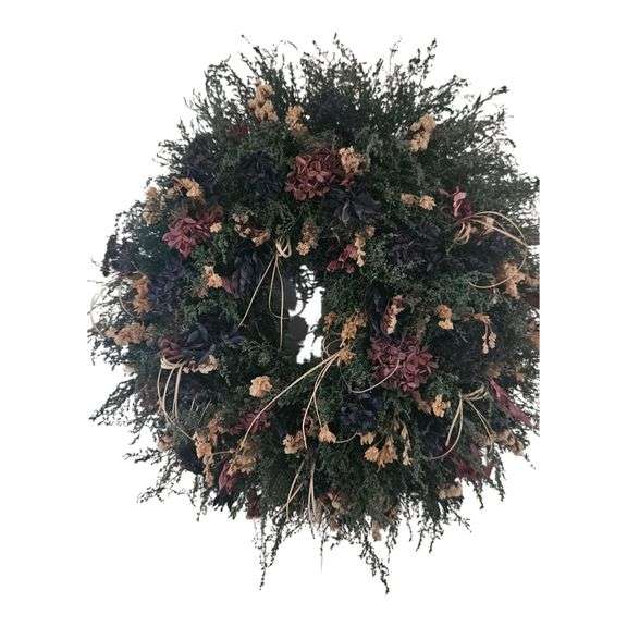 Large Dried Floral Wreath image