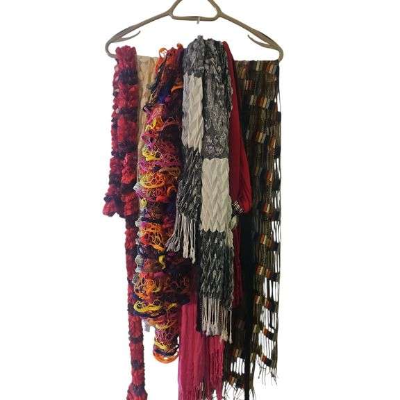 Lot of Multi-Color Fashion Scarves image