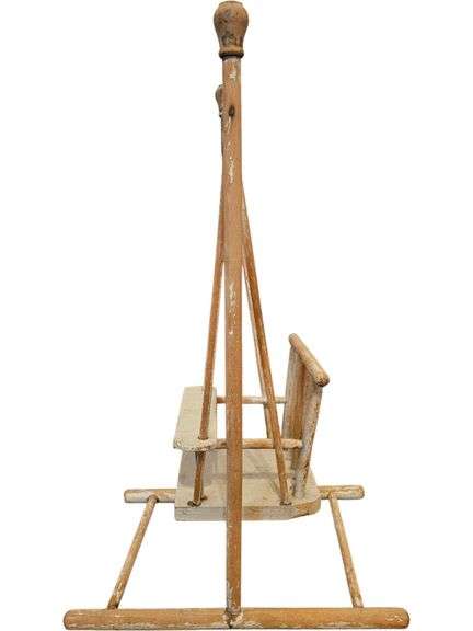 Vintage Wooden Child’s Toy Swing Chair image