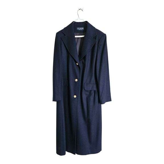 JG Hook Navy Wool Coat (Medium) image