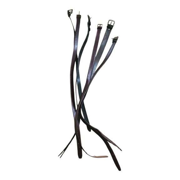 Lot of Vintage Leather Belts image