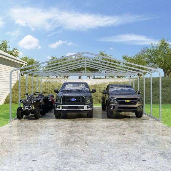 Galvanized Metal Frame Building Kit 22x24 image