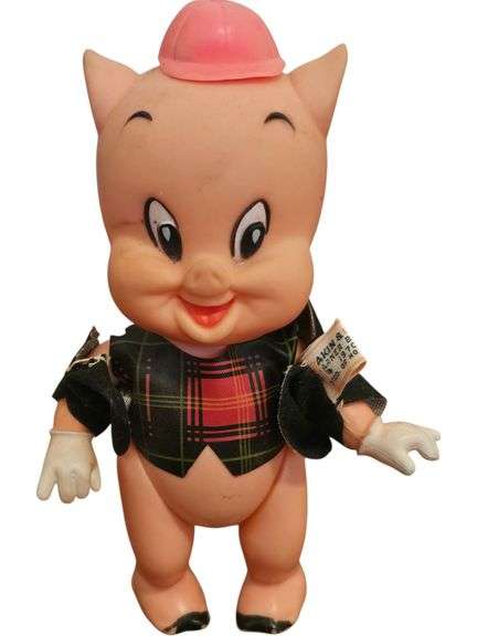 Vintage 1971 Porky Pig Rubber Doll by Akin & Eager image