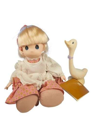 Precious Moments “Bless You” Doll with Goose Companion image