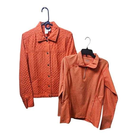 Lot of 2  Womens Orange Jackets image