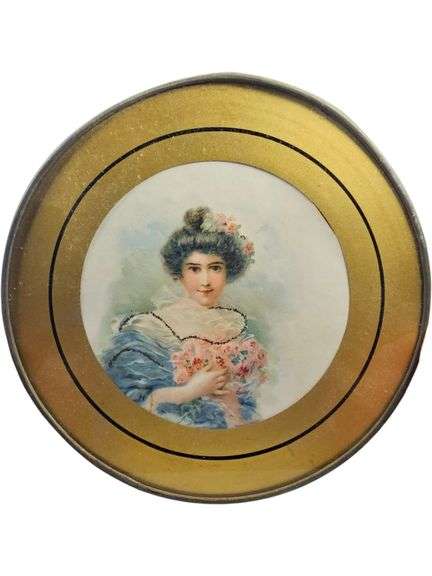 Vintage Framed Portrait of Victorian Woman image