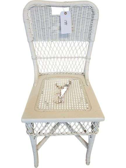 Vintage Wicker Accent Chair image