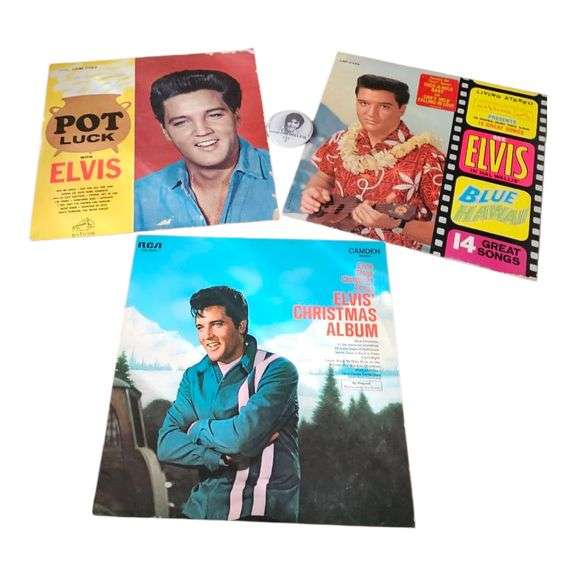 Vintage Elvis Presley Vinyl Record Lot image