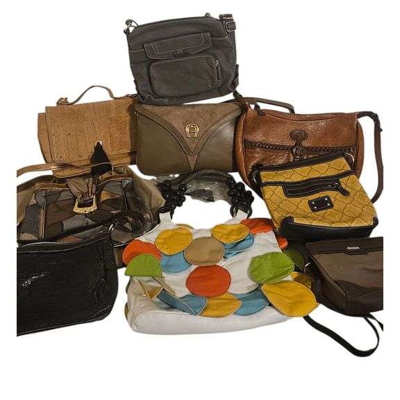 Lot of 8 Designer & Fashion Handbags image