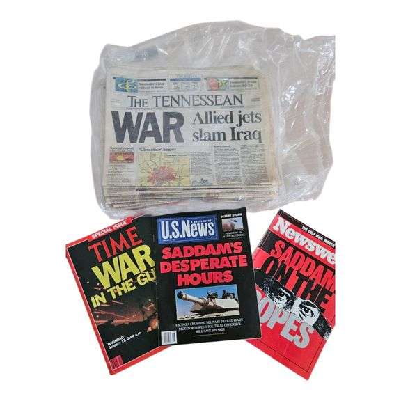1991 Gulf War Newspaper & Magazine Collection image