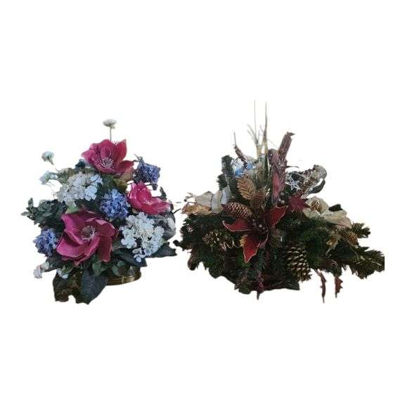 Pair of Decorative Floral Arrangements image