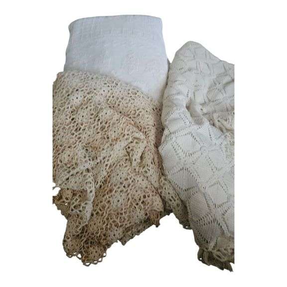 Lot of 3 Vintage Coverlets image
