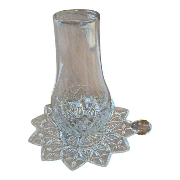 Vintage Federal Glass Fairy Lamp – 6" Tall image