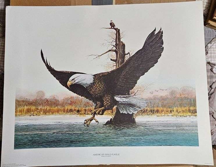 “The American Bald Eagle” by Ralph J. McDonald – 1776 Bicentennial Series (#828/1776) image