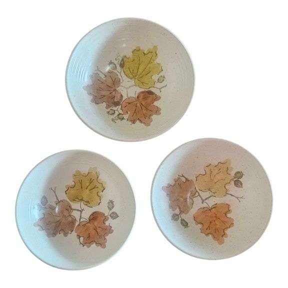 Metlox Woodland Gold – Set of 3 Serving Bowls image