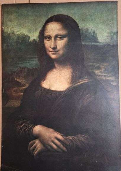 Mona Lisa – Vintage Reproduction Print of Leonardo da Vinci’s Masterpiece image