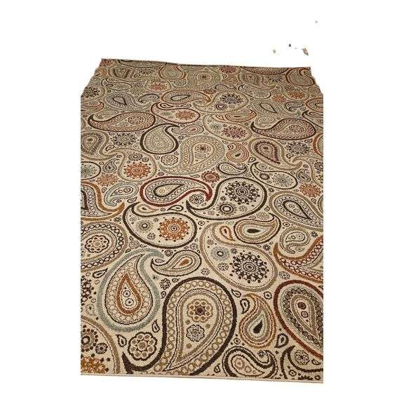 Large Paisley Area Rug – 124” x 93” image