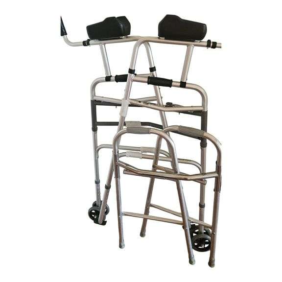 Set of 2 Walkers – Standard & Armrest Support image