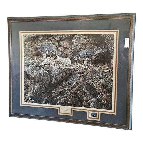 Alan M. Hunt "Peregrine Falcon Family" Limited Edition Print image